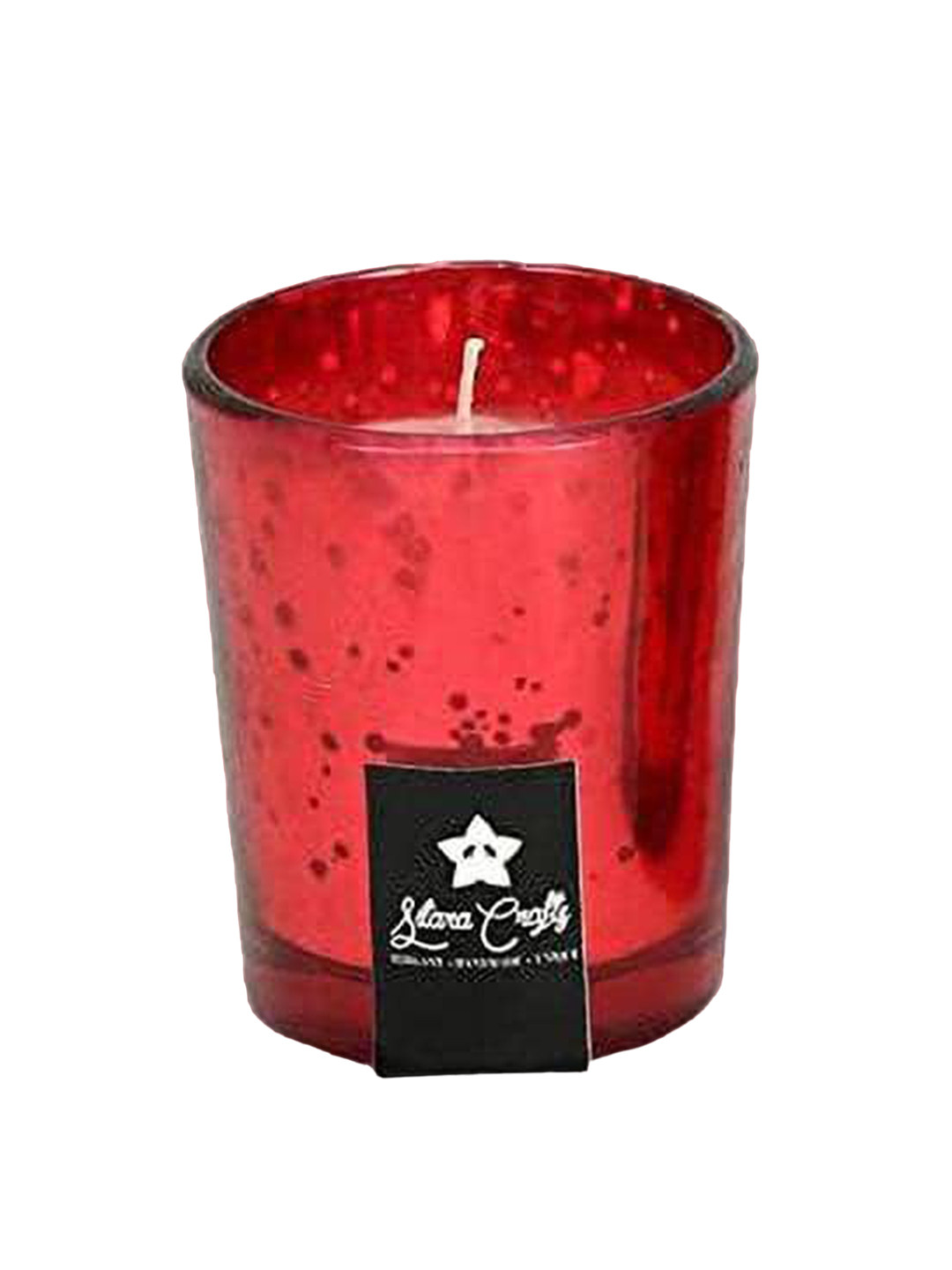 Sitara Crafts Mercury Glass Strong s 14Pcs Red Mercury Abstract Jar Candles