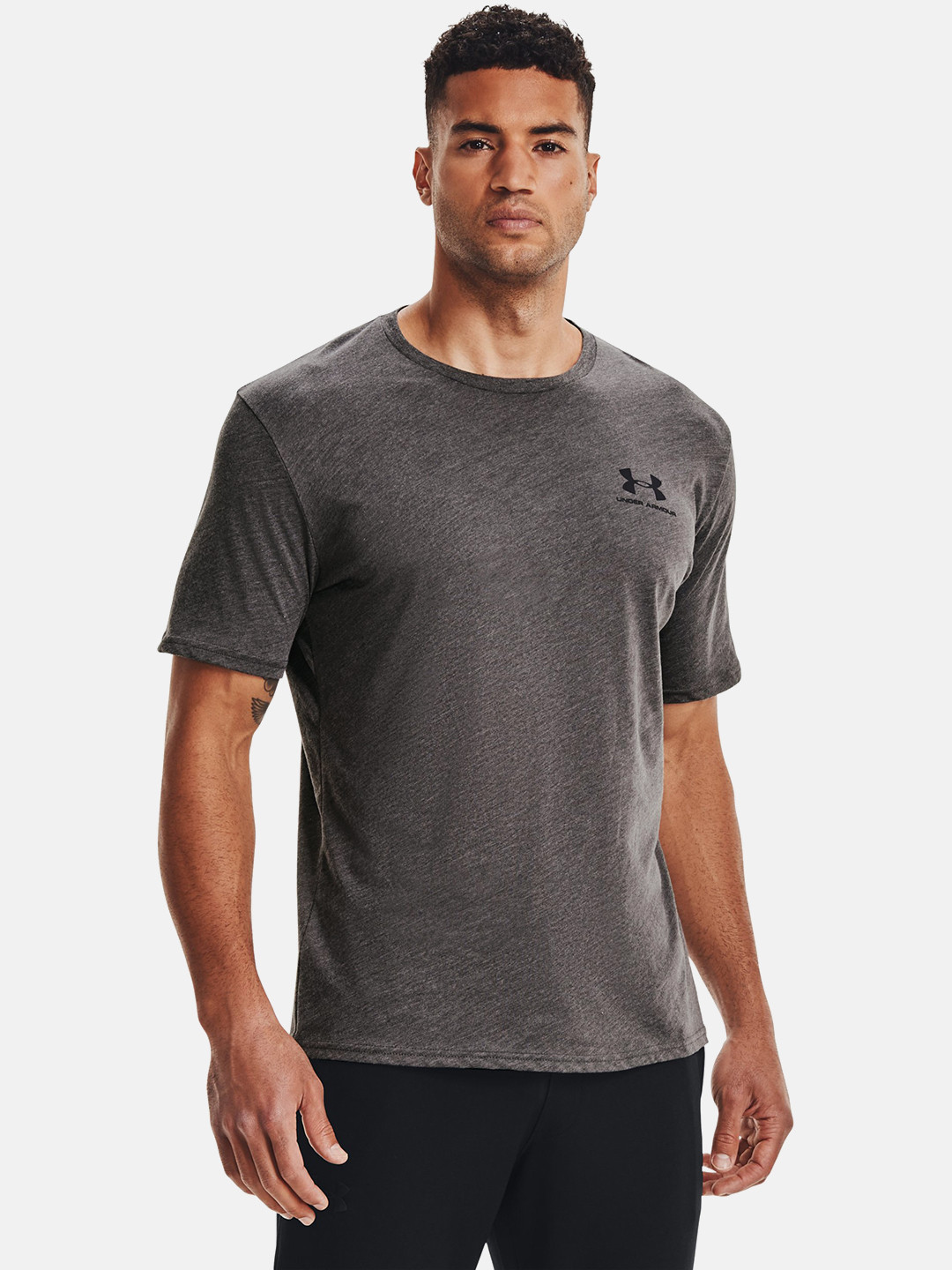 UNDER ARMOUR Brand Logo Printed Detail Fast-Drying -Fit Sportstyle LC Relaxed Fit T-shirt