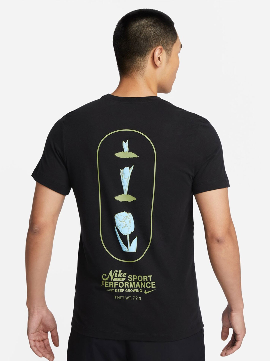 Nike Printed Dri-Fit Fitness Pure Cotton T-Shirt