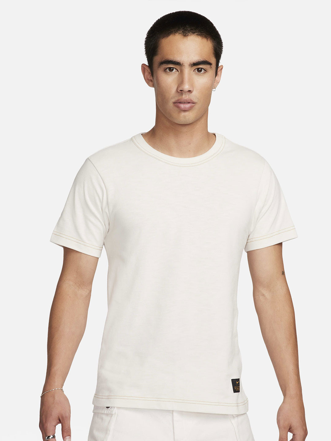 Nike Life Short-Sleeves Knit Cotton T-Shirt