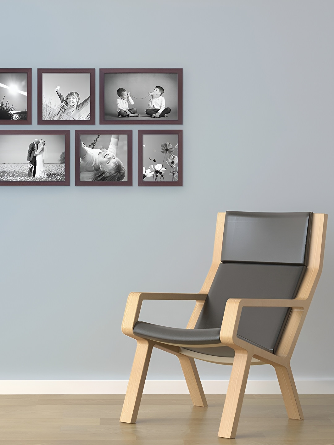 ArtzFolio Brown 5 to 7 Pieces Wood Wall Photo Frames