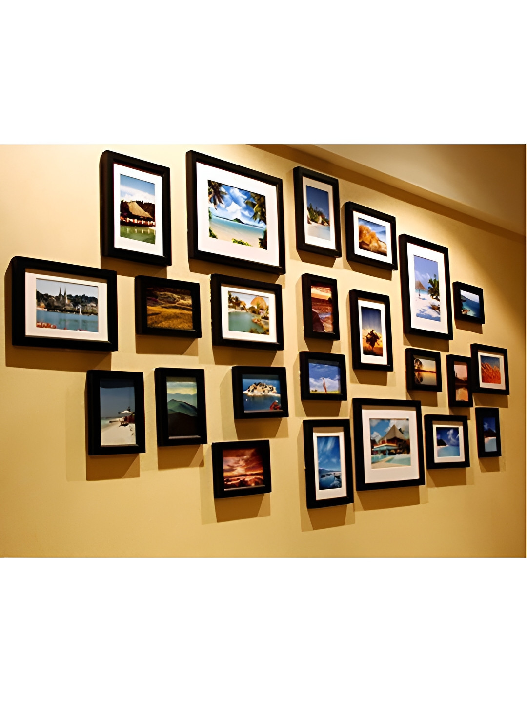 ArtzFolio Black 23 Pieces Wooden Wall Photo Frames