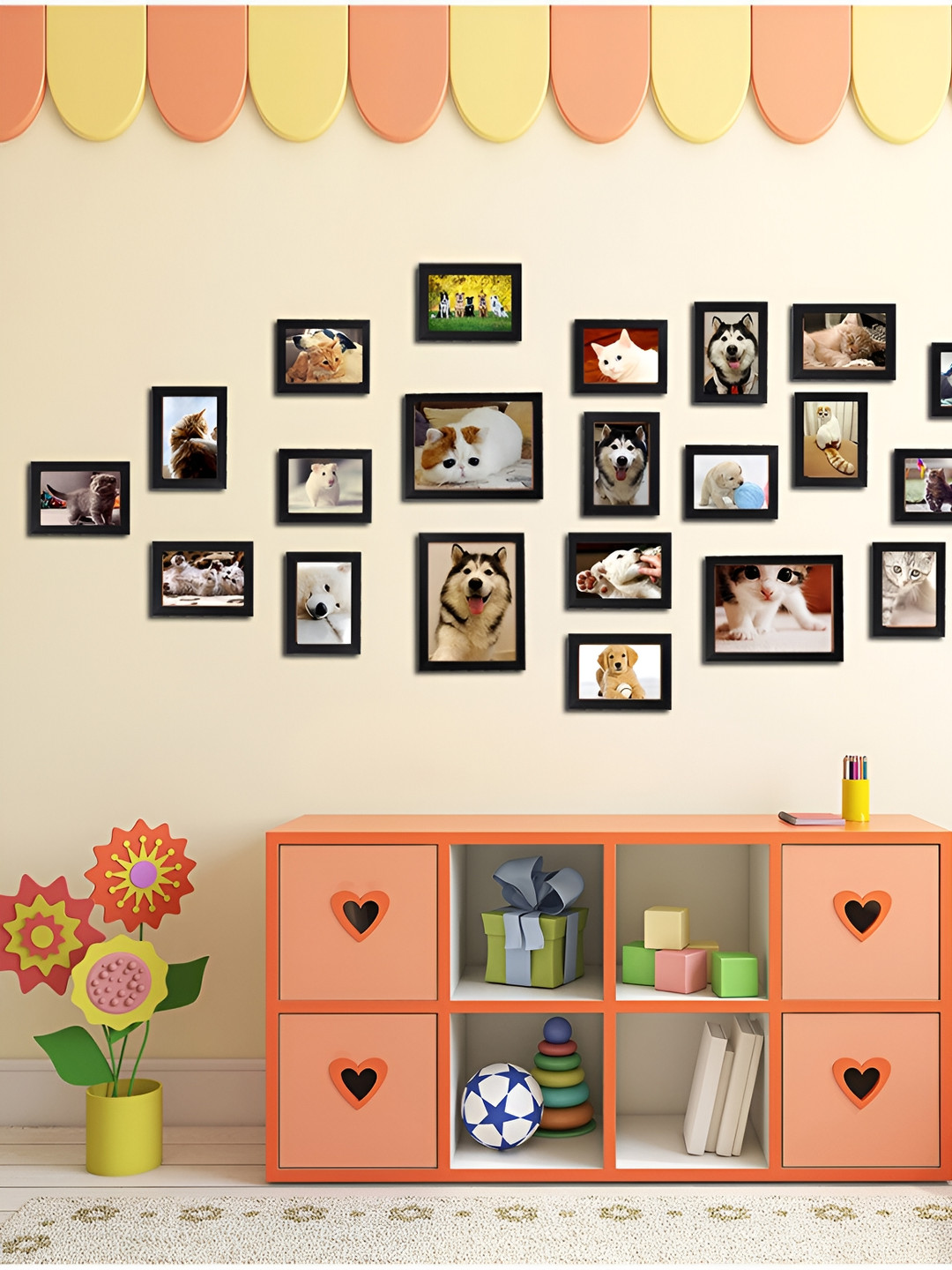 ArtzFolio Black 23 Pieces Wooden Wall Photo Frames