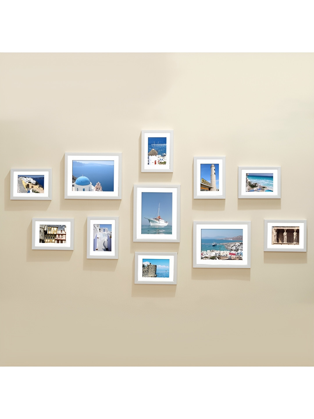 ArtzFolio White 11 Pieces Wooden Wall Photo Frames