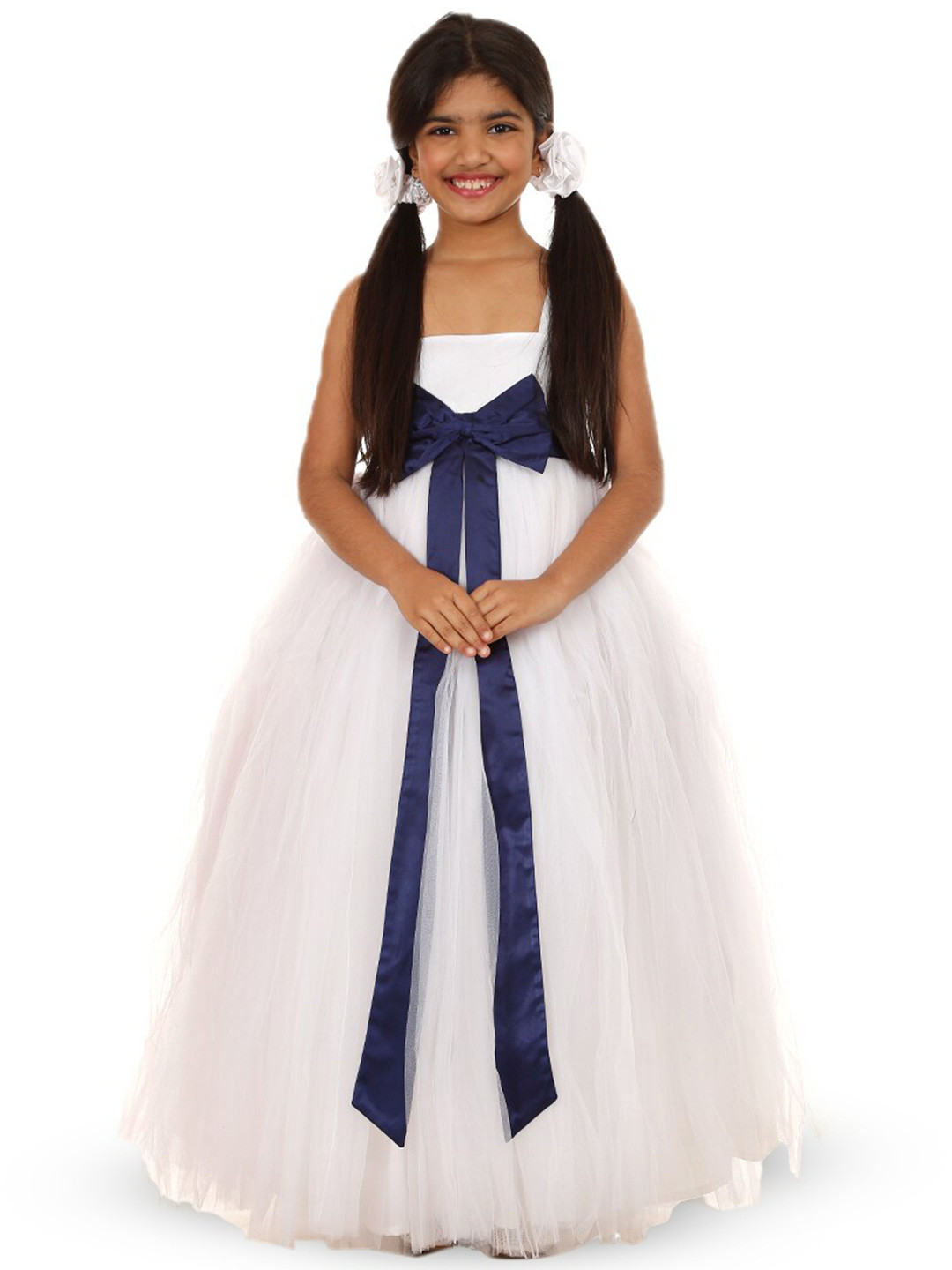 BAESD Girls Shoulder Straps Satin Maxi Dress Comes With A belt