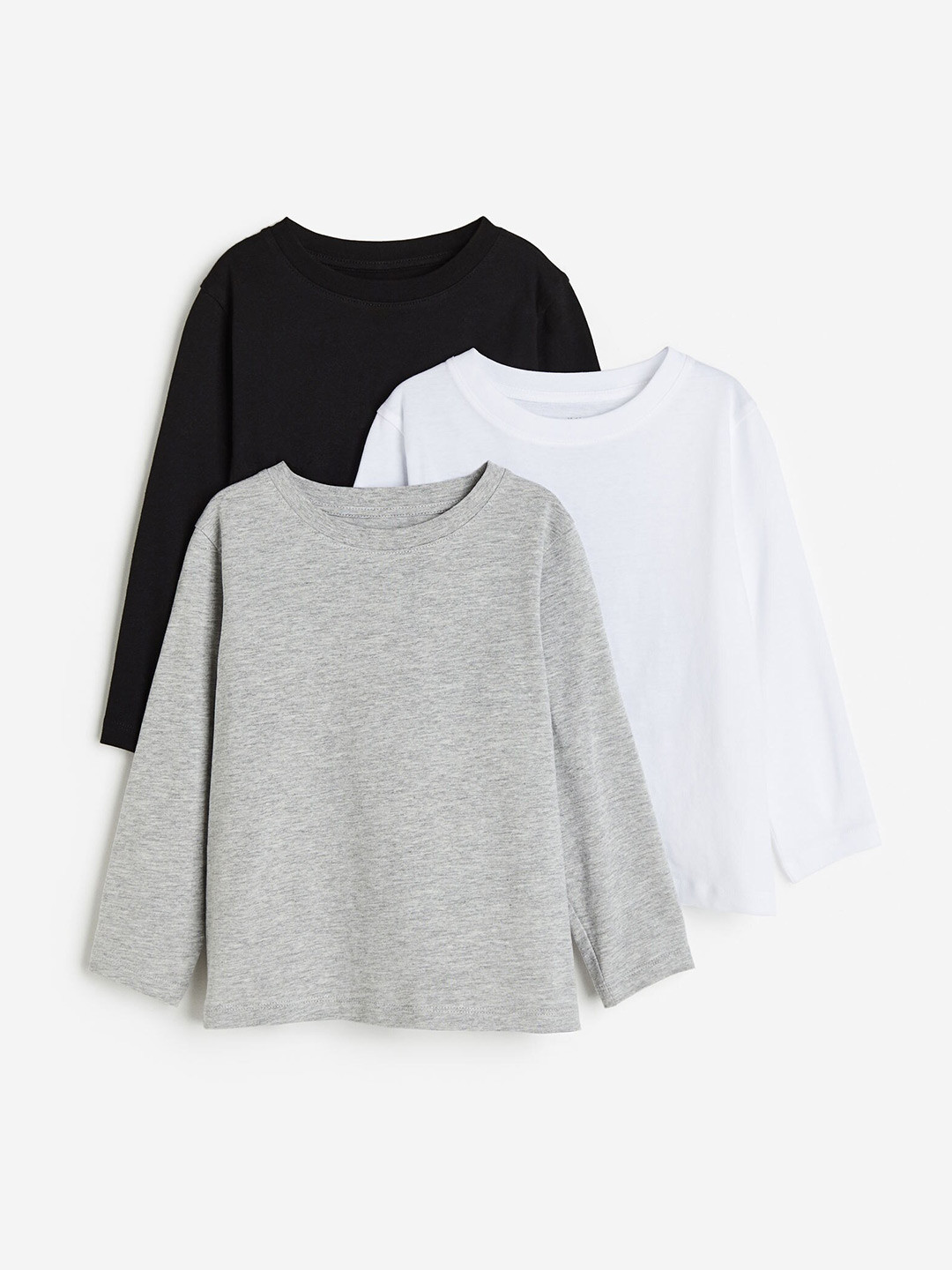 H&M Boys 3-Pack Long-Sleeved T-shirts