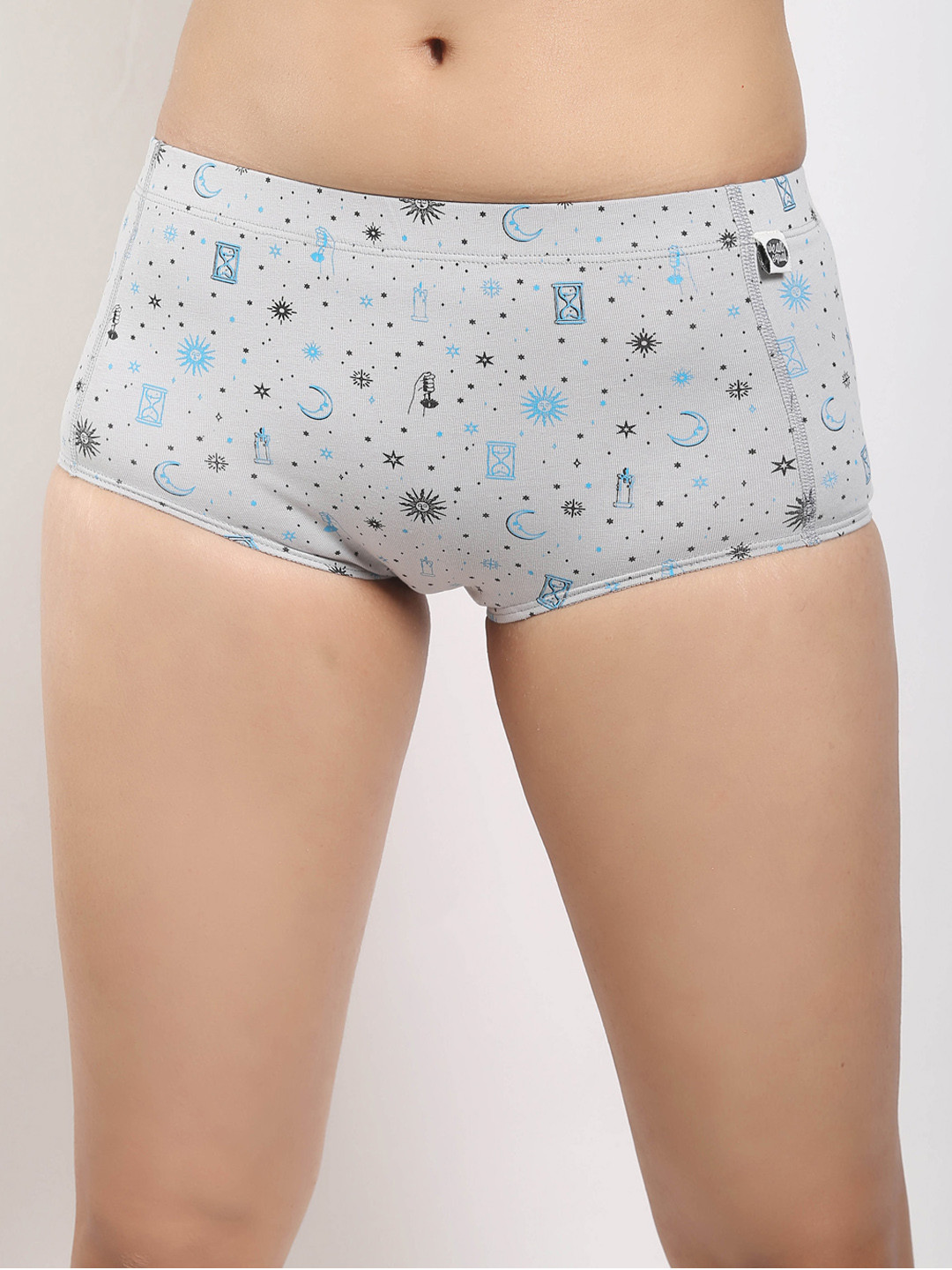 Wear Equal Conversational Printed Anti Microbial Boy Shorts Briefs