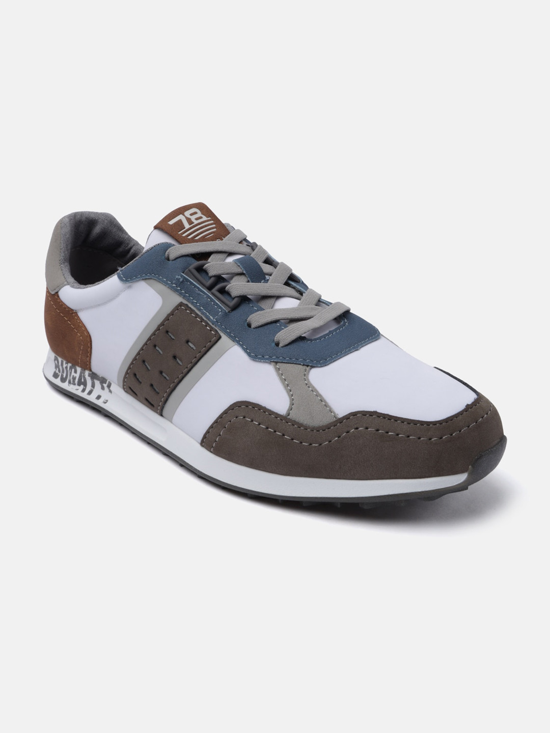 Bugatti Ross Men Colourblocked Mid Top Sneakers