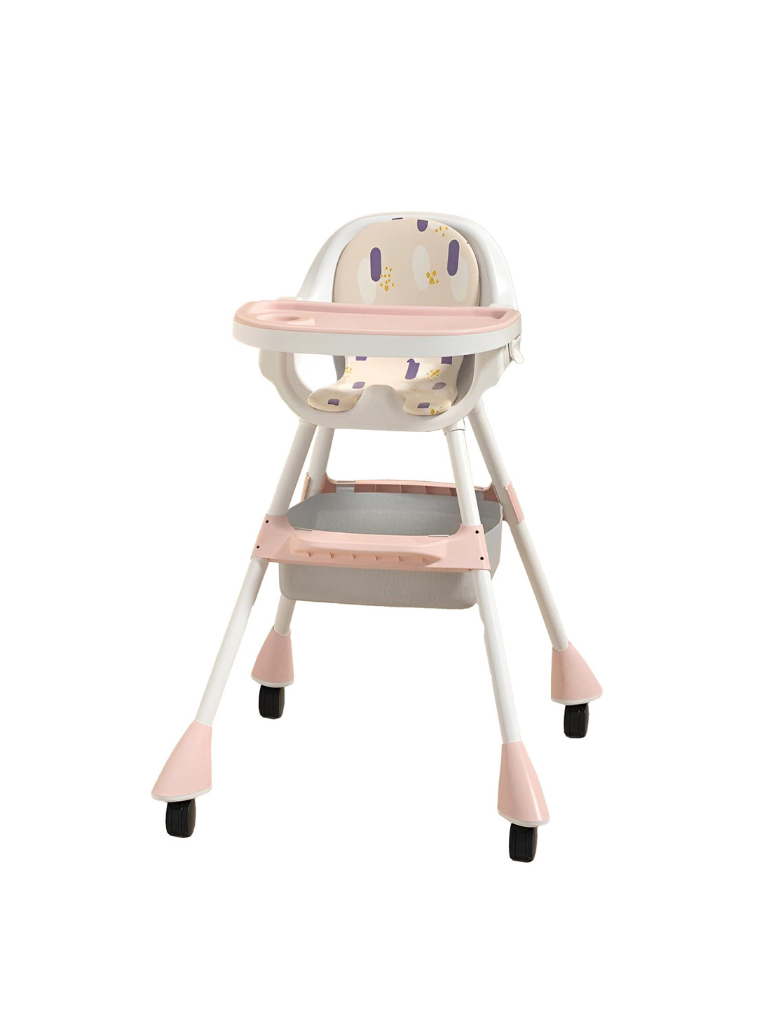 SYGA Kids High Chair With Wheel & Cushion