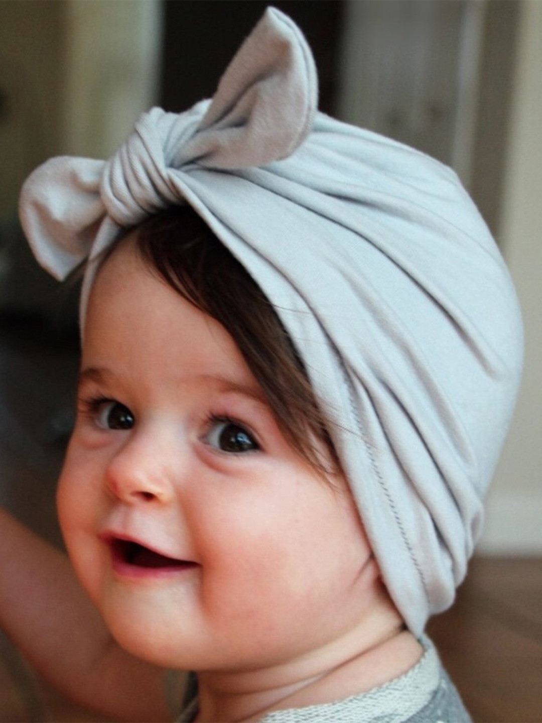 SYGA Kids Cotton Turban Warp Beanie Cap
