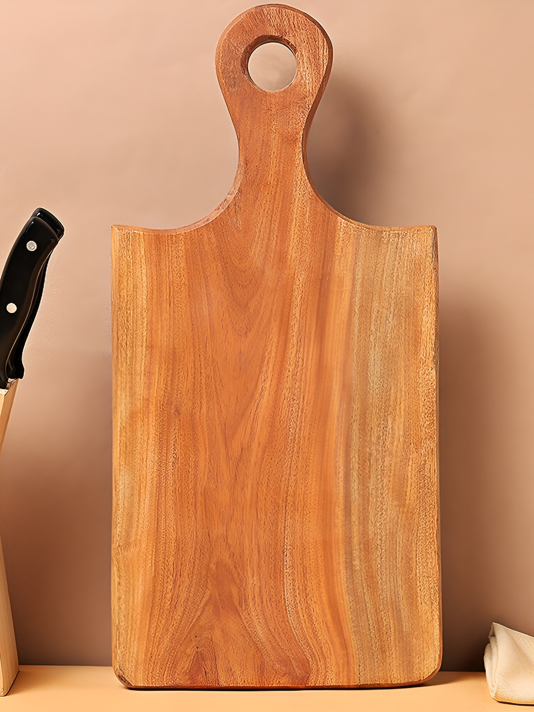 BOROSIL Brown Wooden Chopping Board