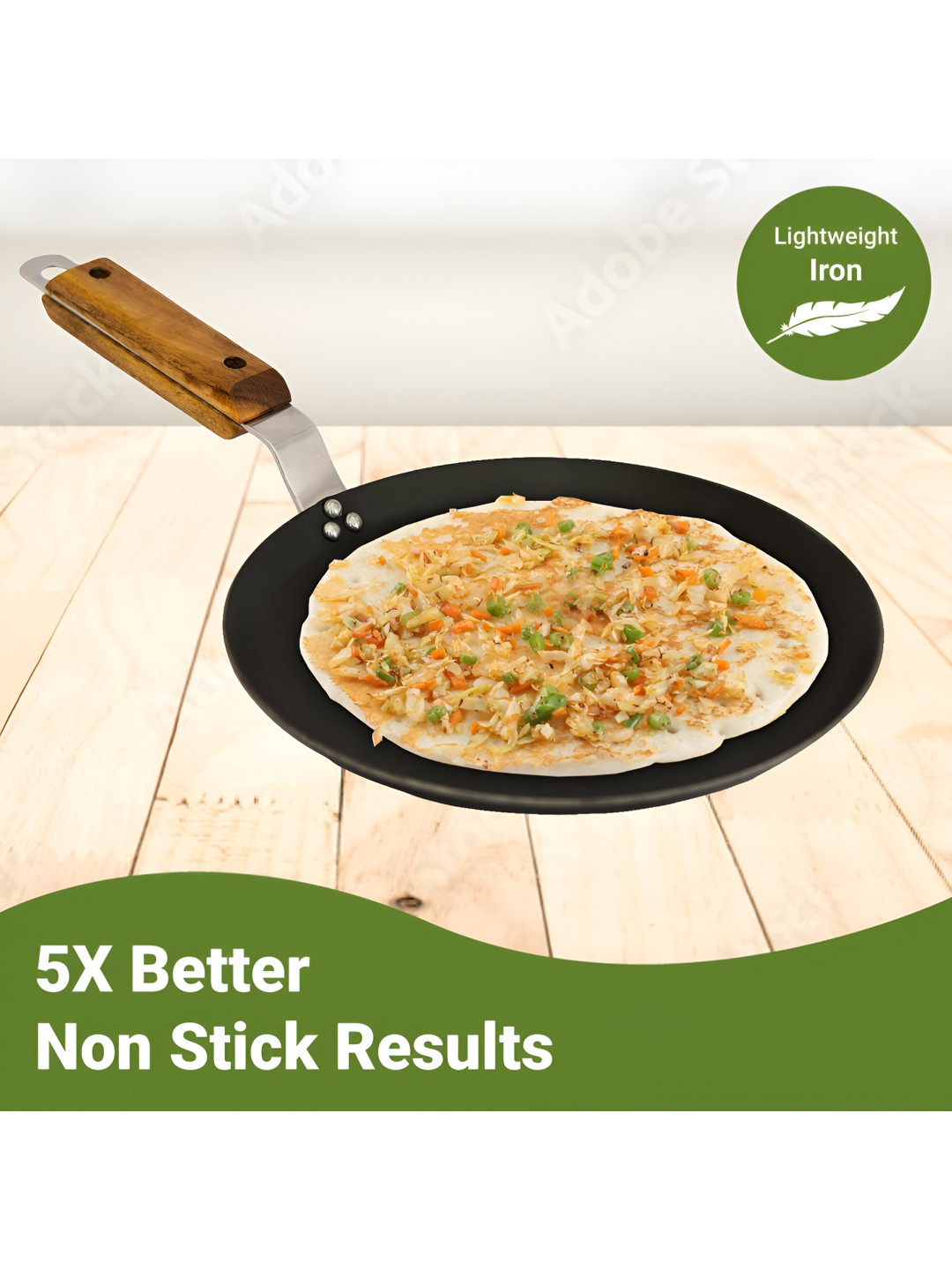 Femora Black & Brown Iron Dishwasher Safe Tava