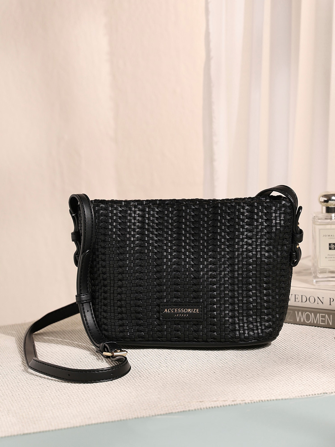 Accessorize Women Woven Cross-body Bag