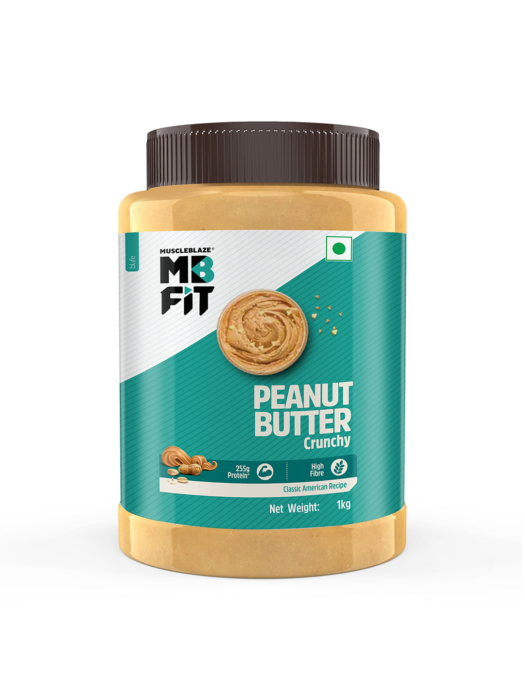 MuscleBlaze MB Fit Classic Peanut Butter Crunchy- 1Kg