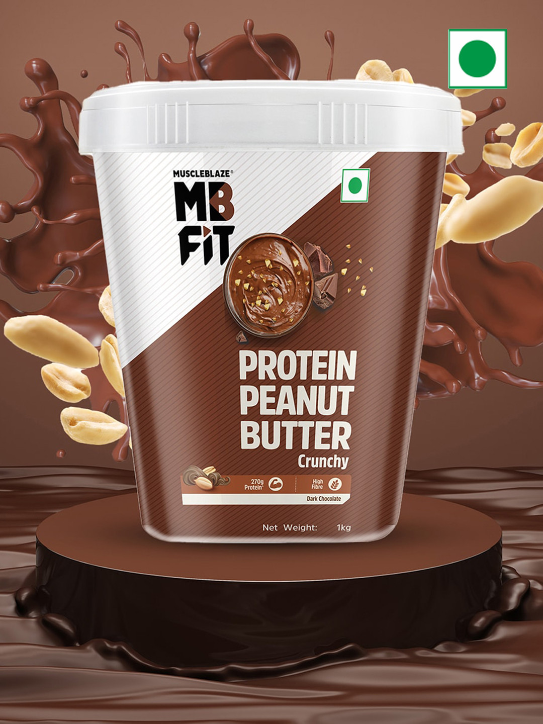 MuscleBlaze Dark Chocolate Protein Peanut Protein - 1 kg