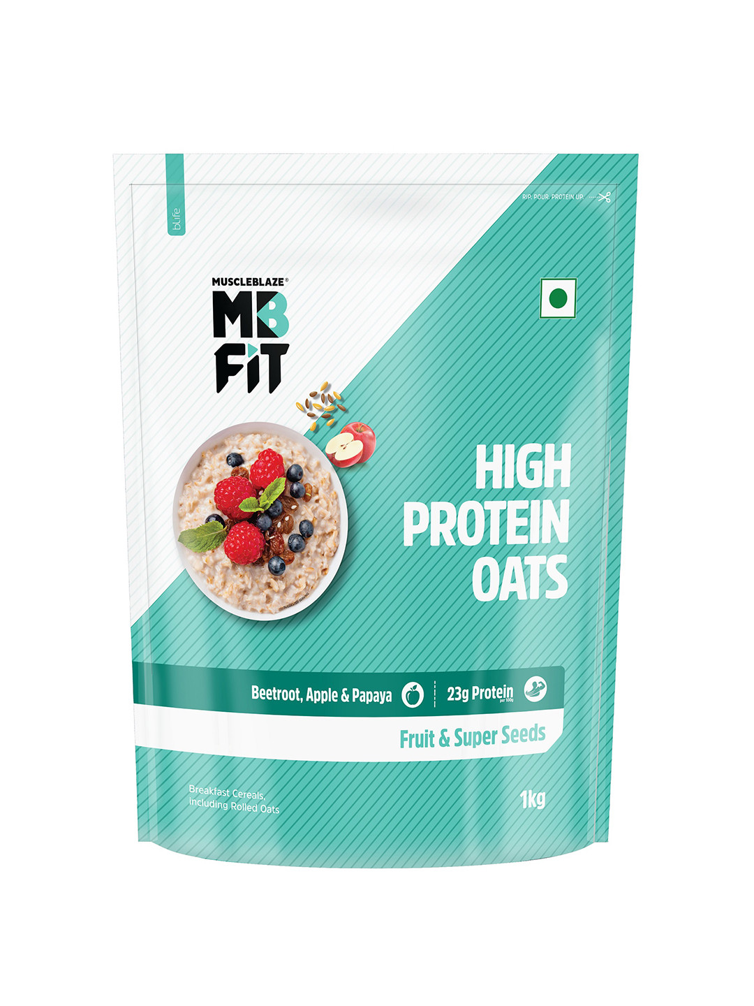MuscleBlaze High Protein Oats -1Kg