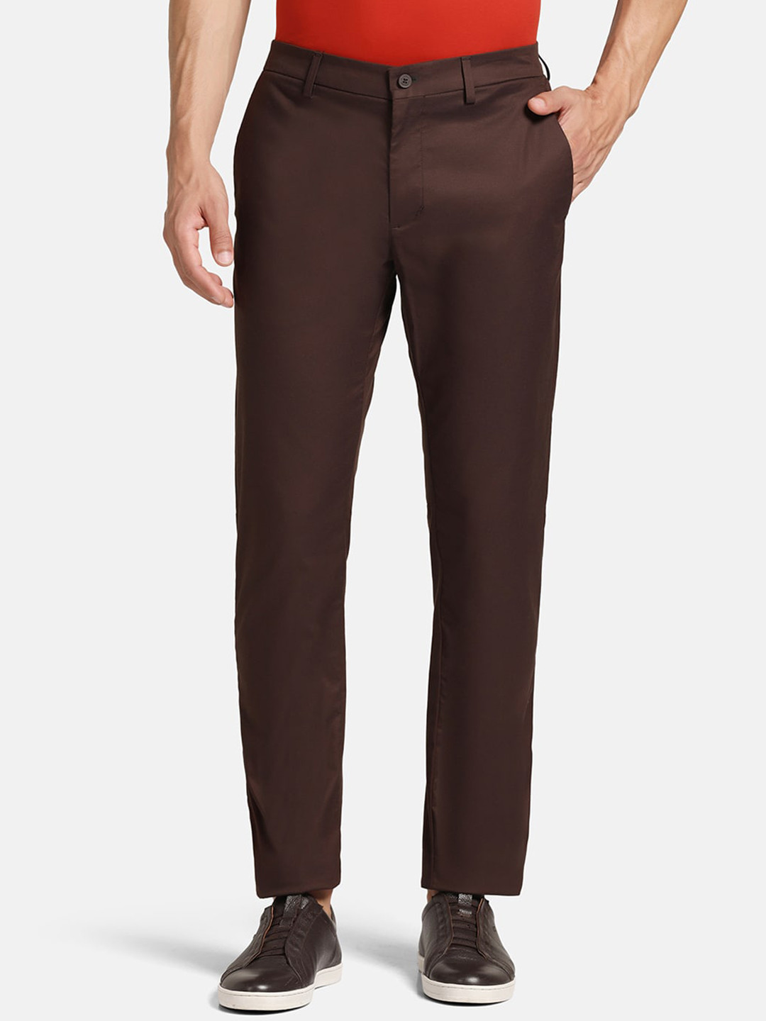 Blackberrys TechPro Men Brown Casual Trouser