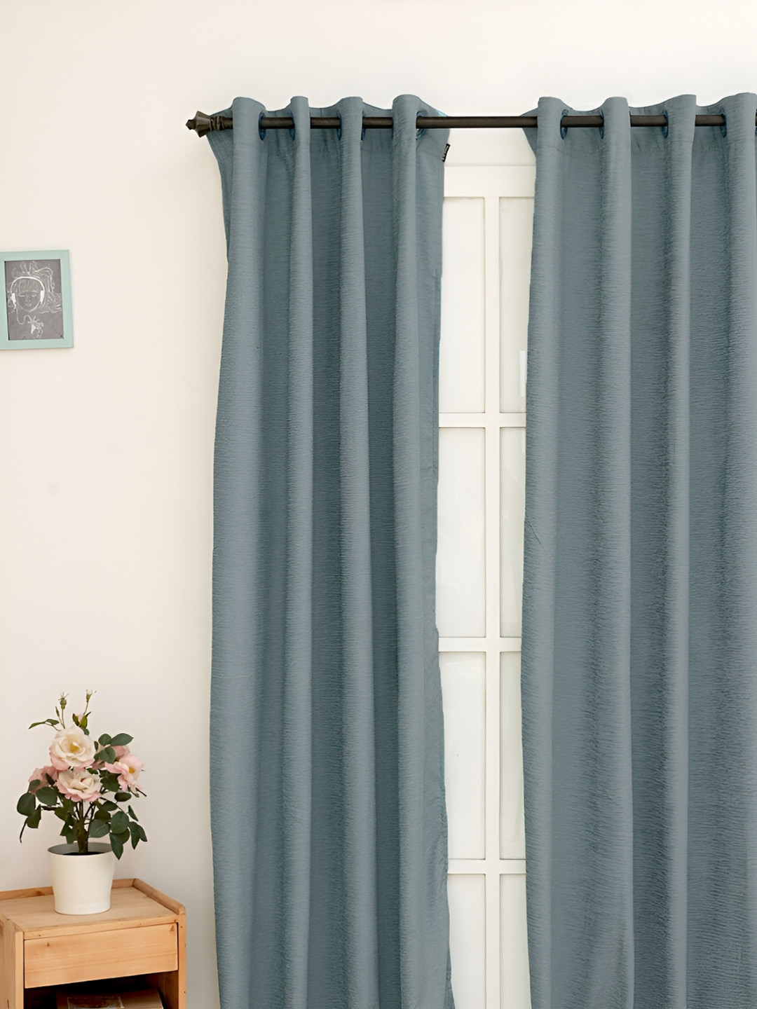 Ariana Grey Window Curtain