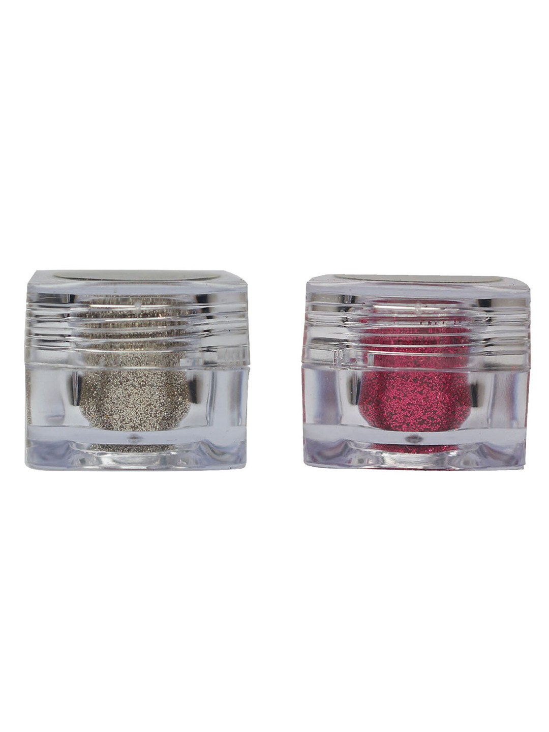 Veoni BELLE 2 Pcs Holographic HD Glitter Eyeshadow 5g Each - Champagne Gold & Dark Pink