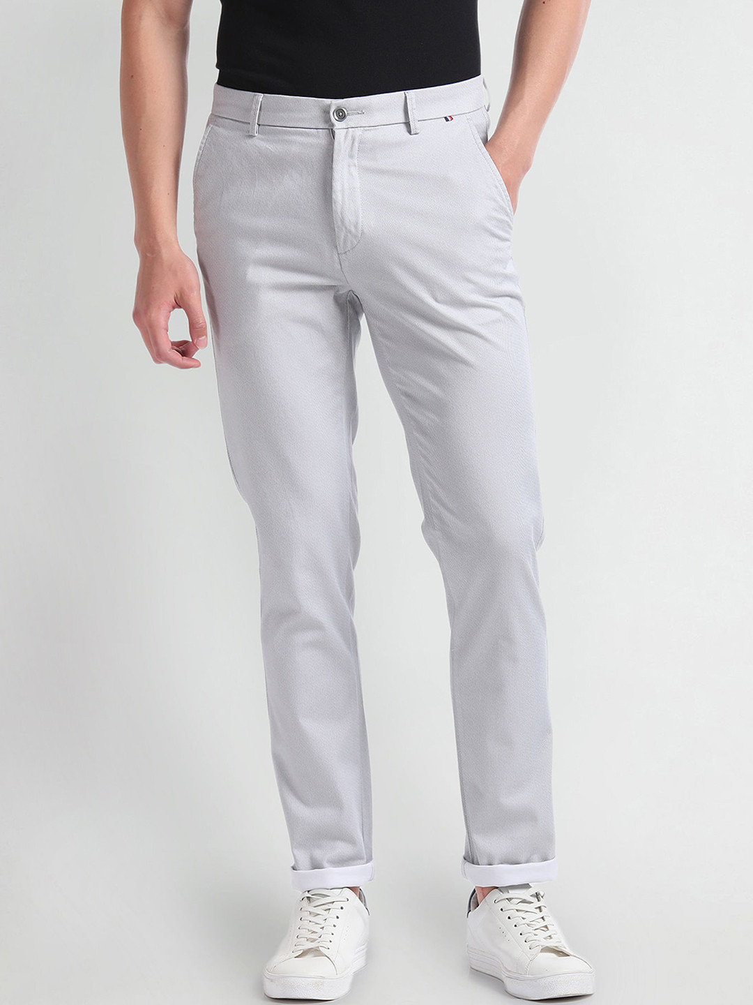 Arrow Sport Solid Smart Flex Trousers