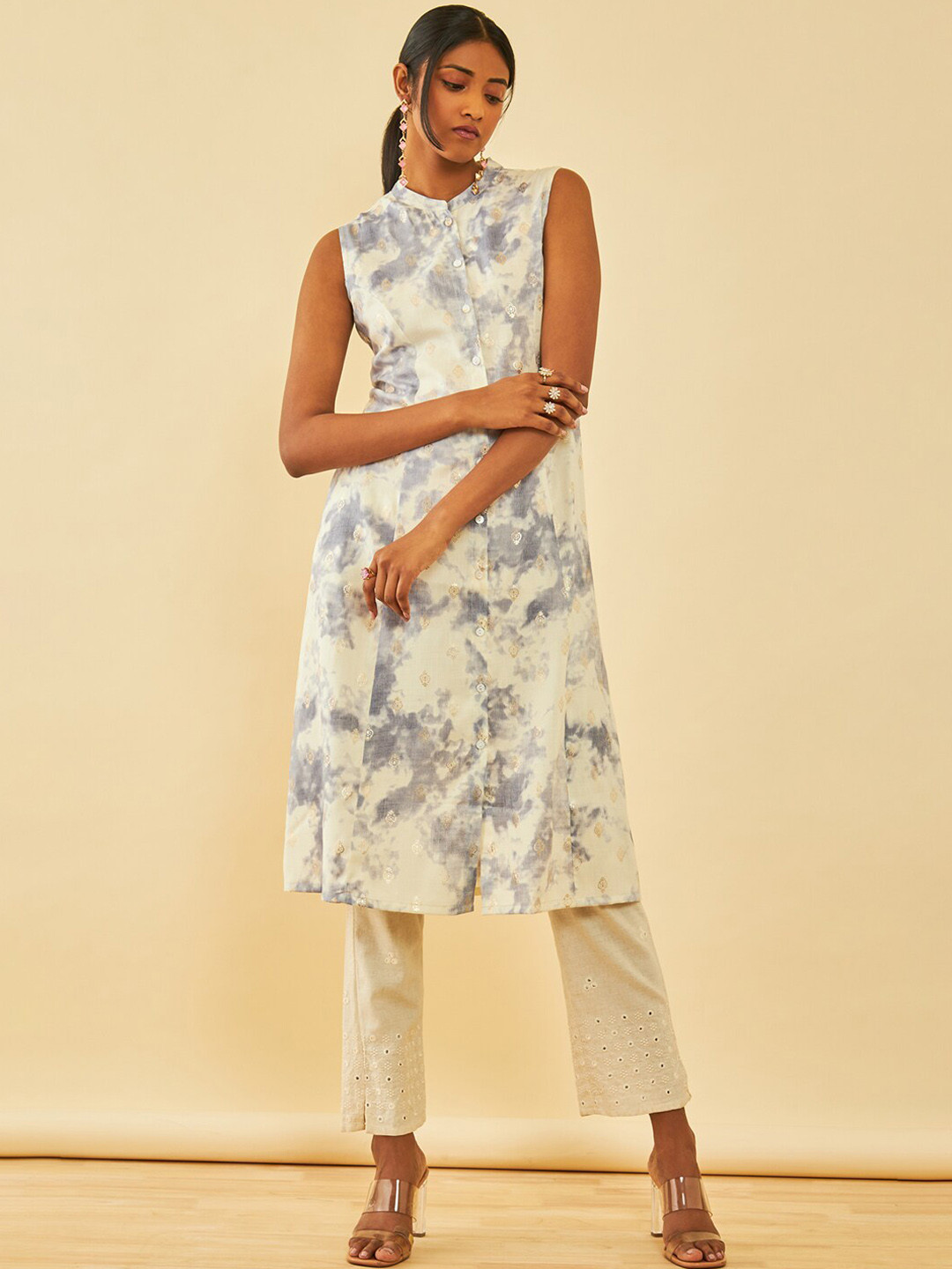 Soch Rayon Tie-Dye Kurta