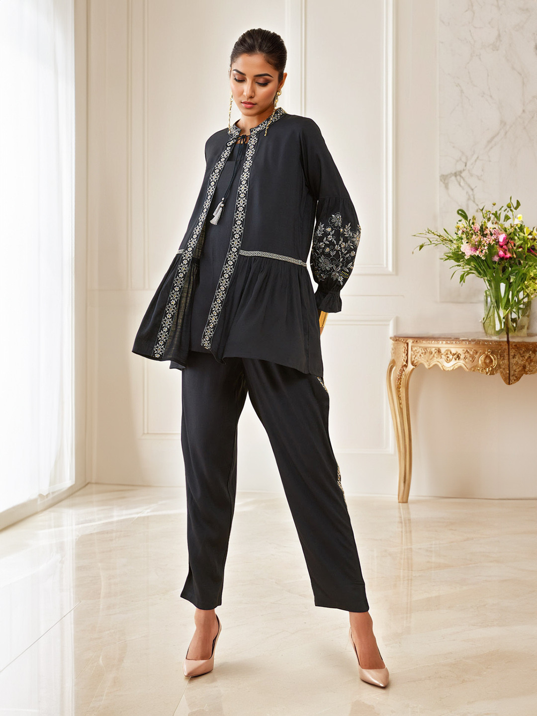 Soch Women Embroidered Thread Work Co-Ord Set