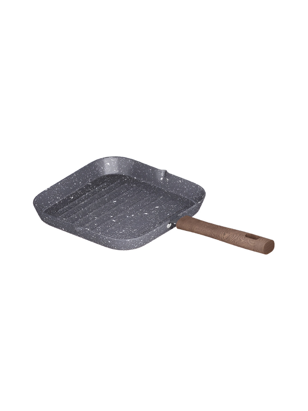 Lifelong Grey & Coffee Brown Aluminium Grill Pan