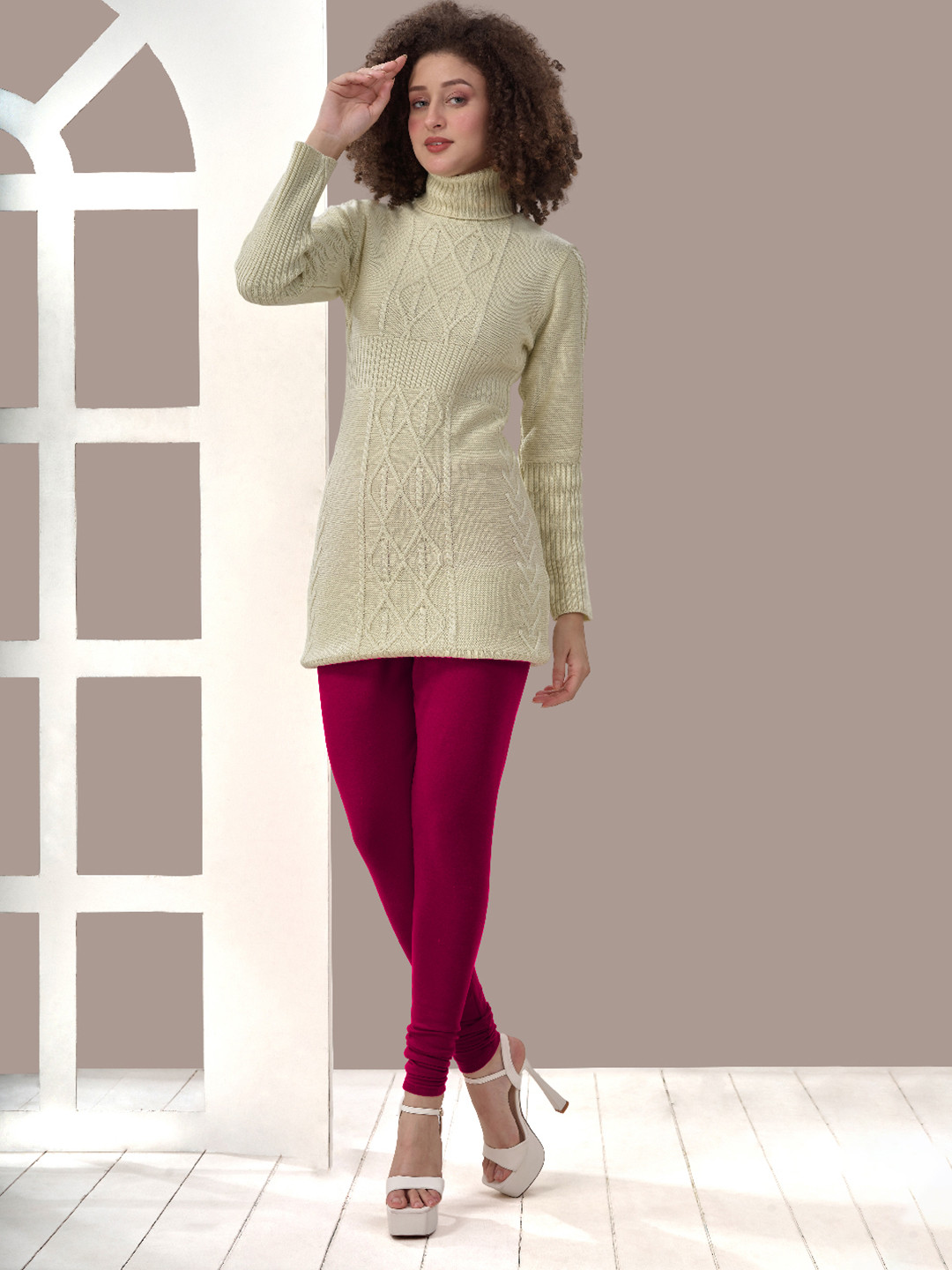 LYRA Winter Warm Cotton Ankle Length Leggings