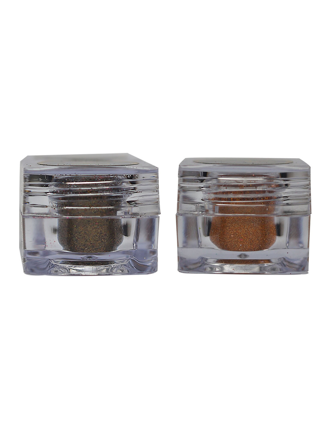 Veoni BELLE Set Of 2 HD Holographic Glitter Eyeshadow 5g Each- Antique Gold 01 & Orange 06