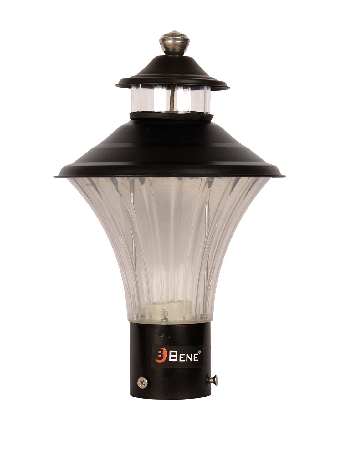 BENE Black Stainless Steel Garden Lamp