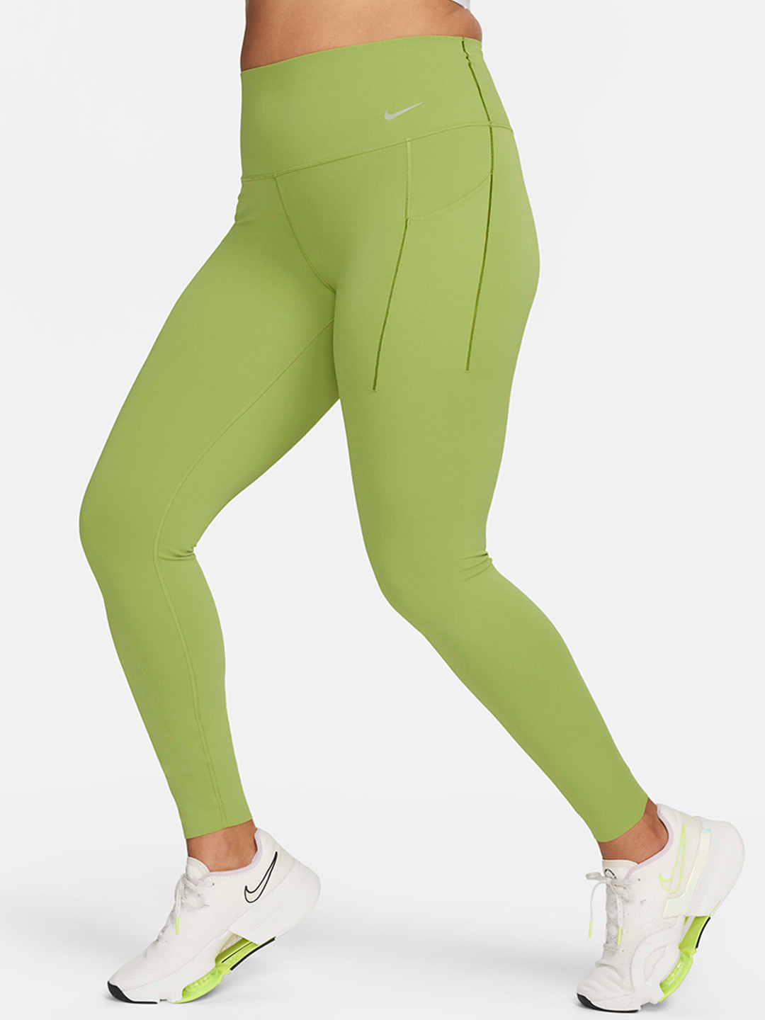 Nike Universa Women Medium-Support High-Waisted Ankle-Length Tights With Pockets