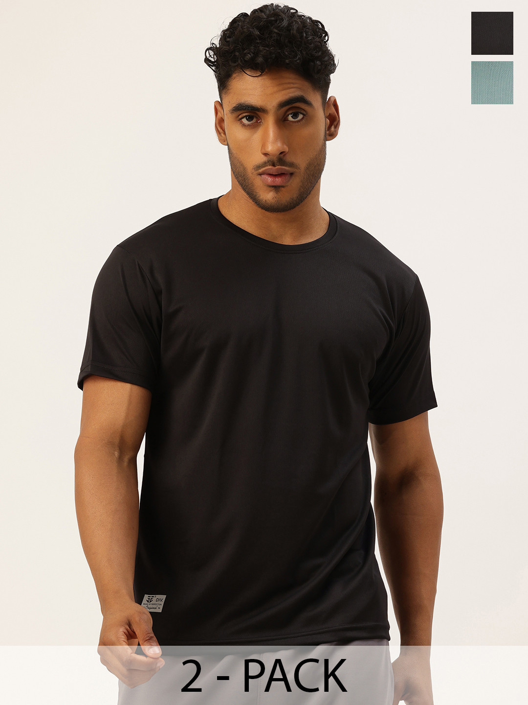 Sports52 wear Pack of 2 Self-Design Training T-shirt