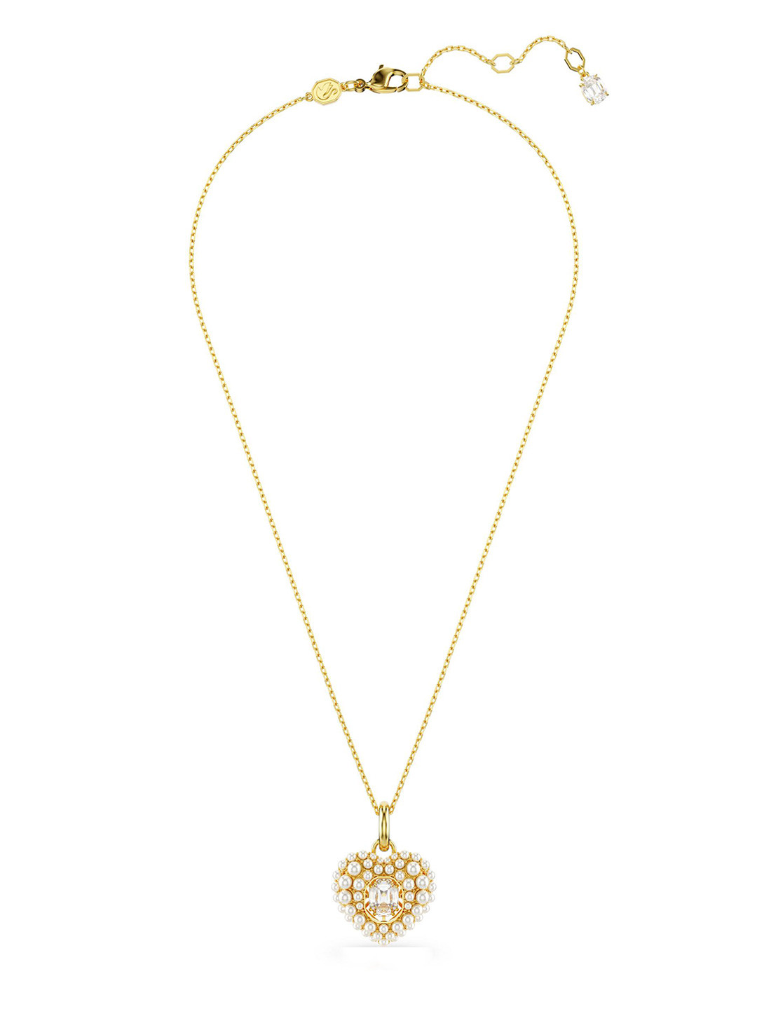 SWAROVSKI Idyllia Gold-Plated Heart Design Pendant With Chain