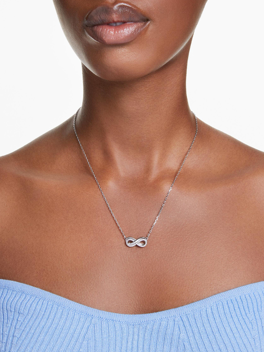 SWAROVSKI HYPERBOLA:PEND WHITE/RHS