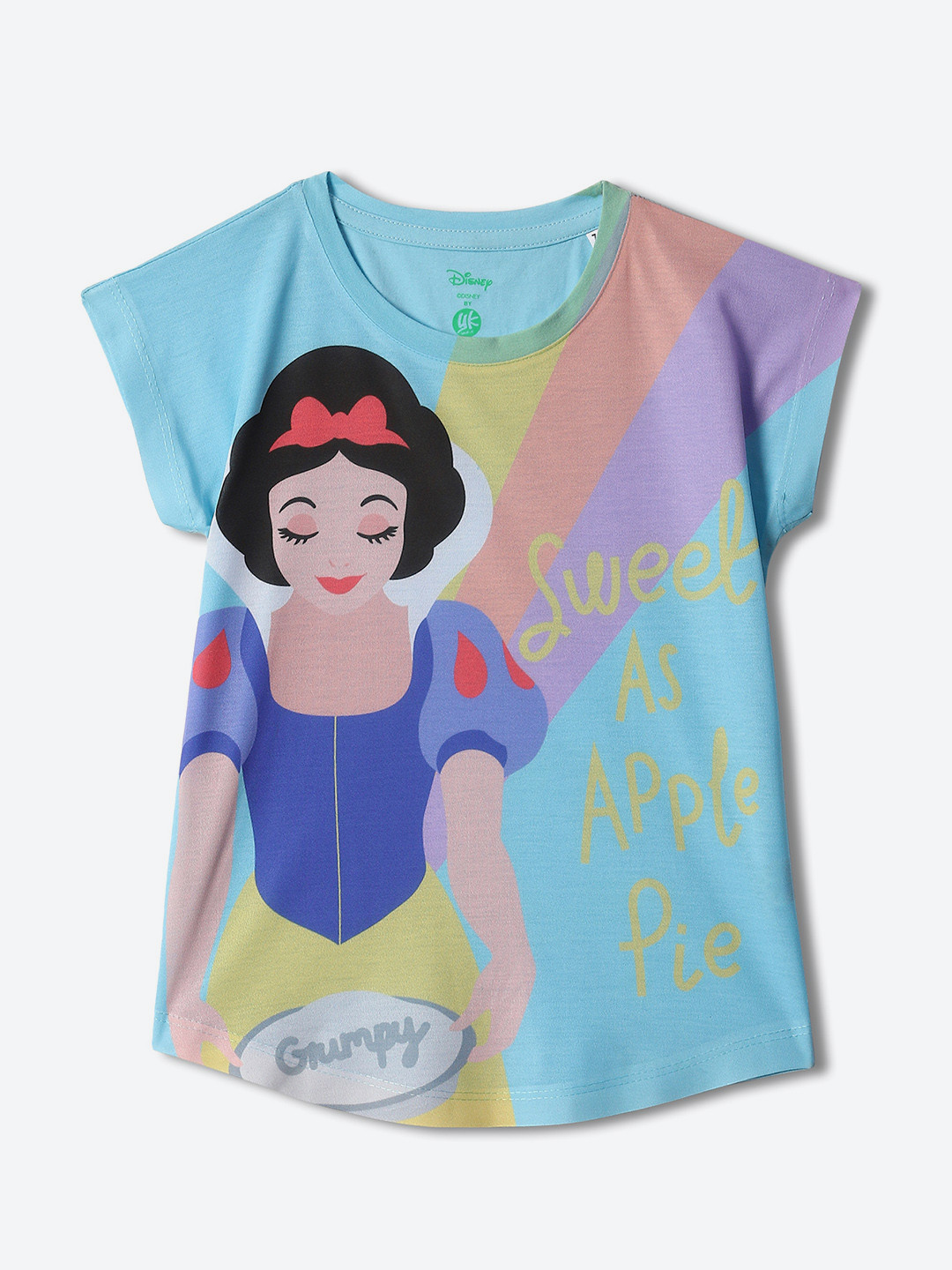 YK Disney Girls Disney Princess Printed Extended Sleeves T-shirt