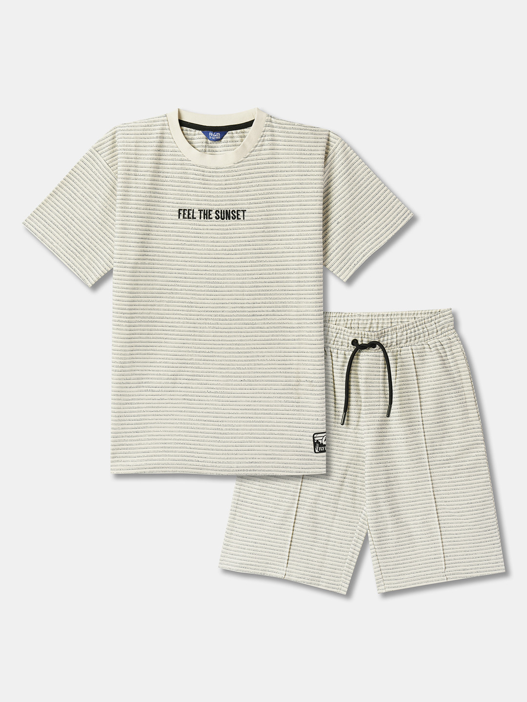 R&B Boys Striped T-shirt with Shorts