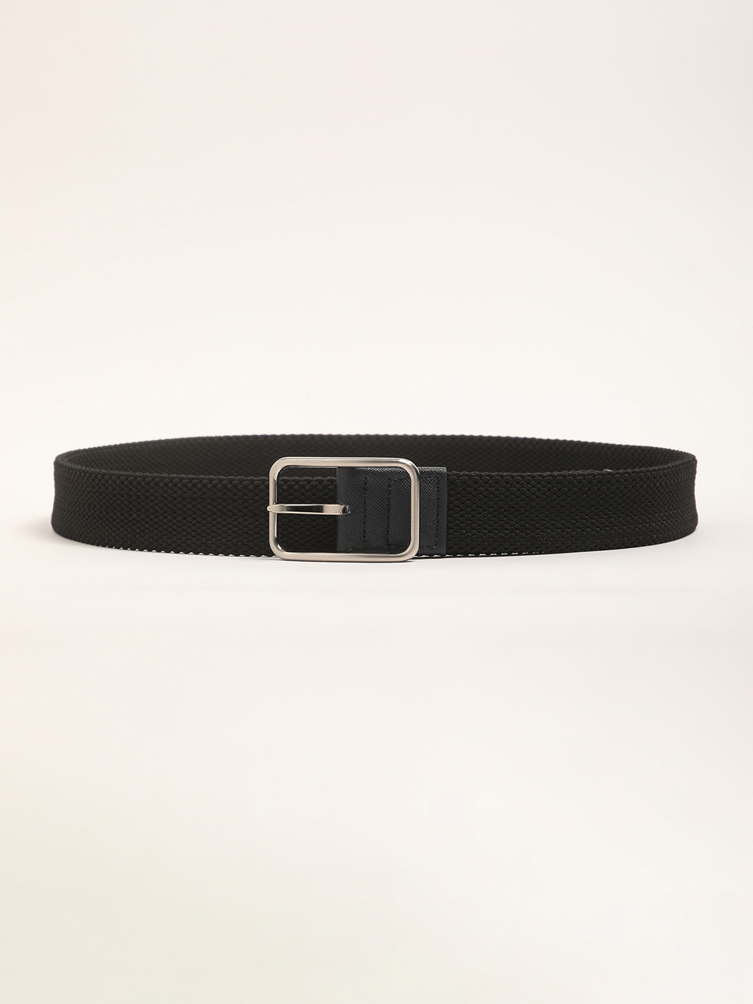 THE BEAR HOUSE Men Woven Design Canvas Casual Belt