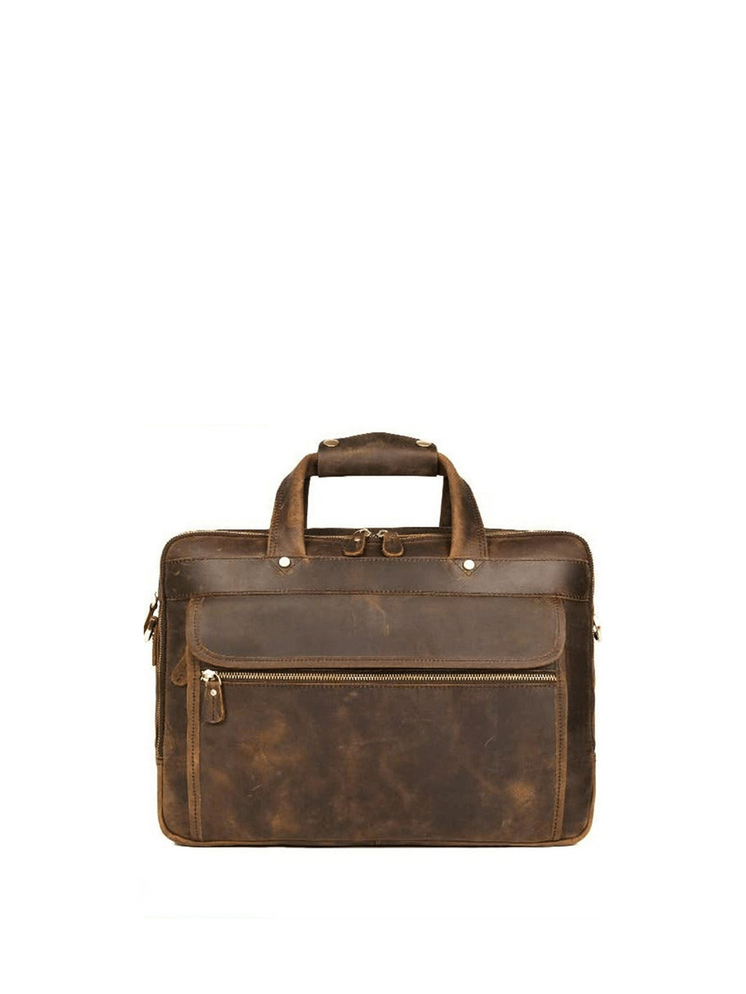 MaheTri Men Leather Laptop Bag