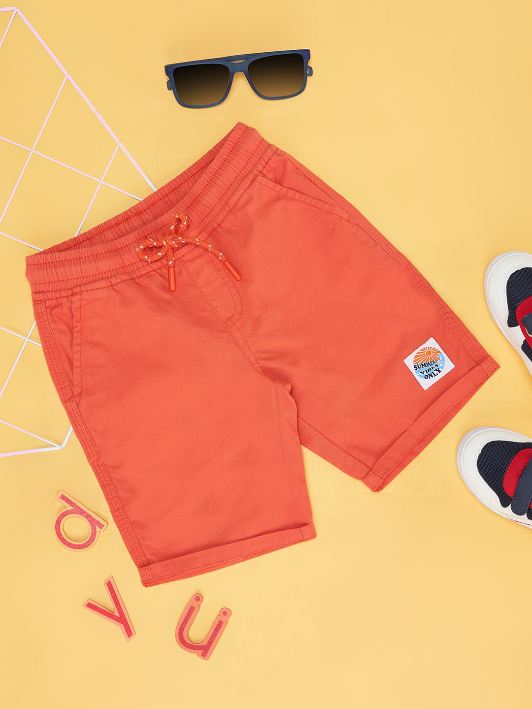 Pantaloons Junior Boys Mid Rise Pure Cotton Shorts