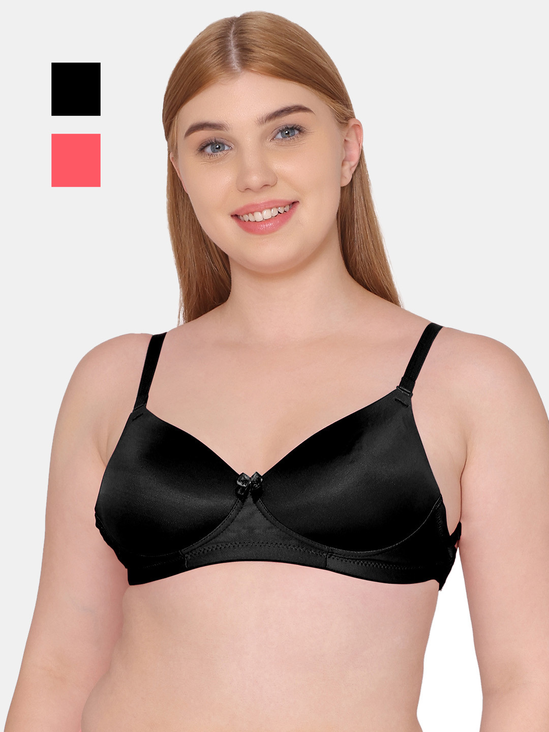 Tweens PACK OF 2 Lightly Padded Transparent Backless T-Shirt Bra TW-9195