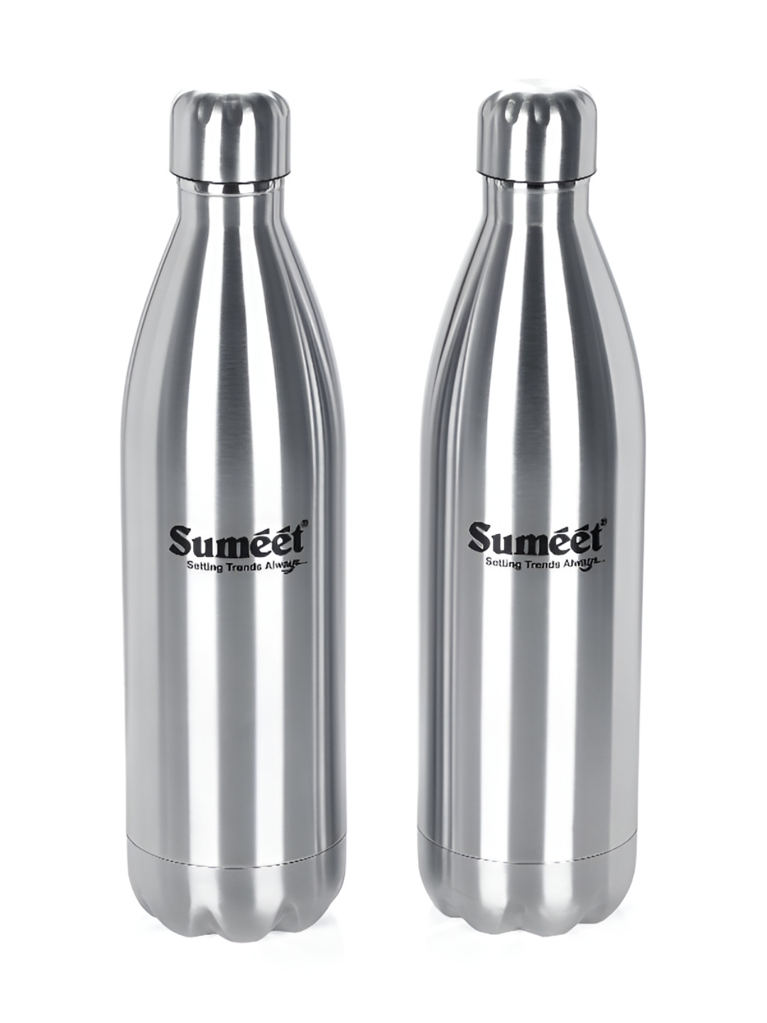 Sumeet Steel Stainless Steel Double Wall Vacuum 2 Piece Flask - 500ml