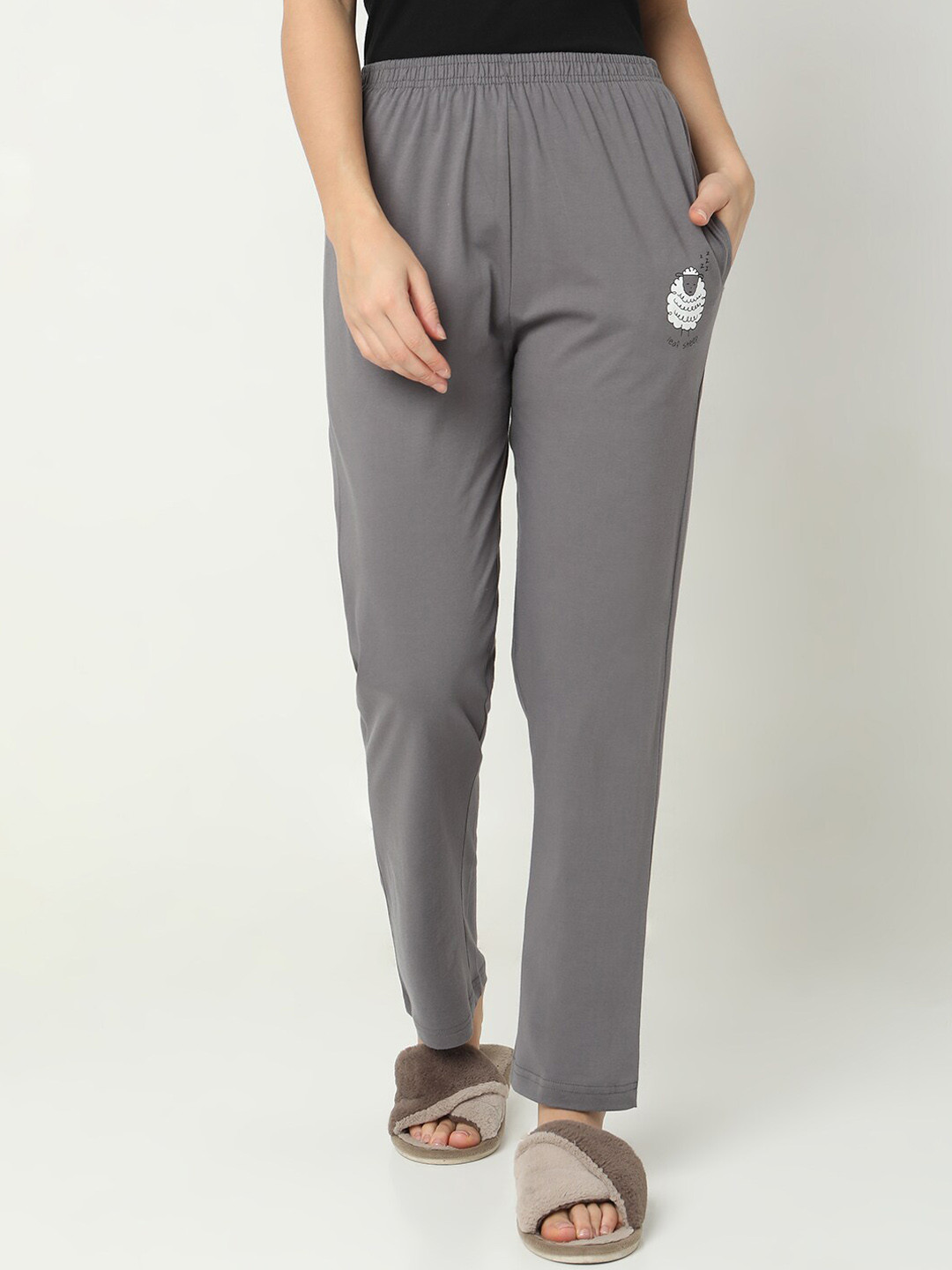 Smarty Pants Women Mid-Rise Straight Lounge Pants
