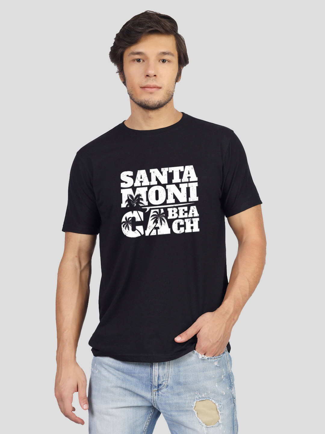 Greylongg Yorksteadd 2076 Typography Printed Round Neck T-shirt