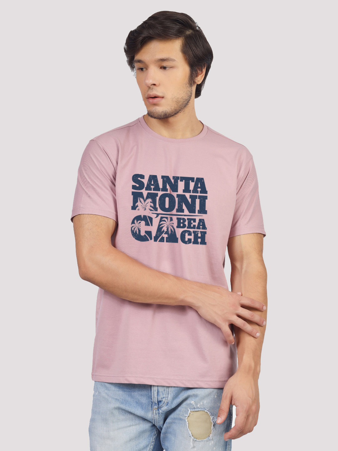 Greylongg Yorksteadd 2076 Typography Printed Round Neck T-shirt