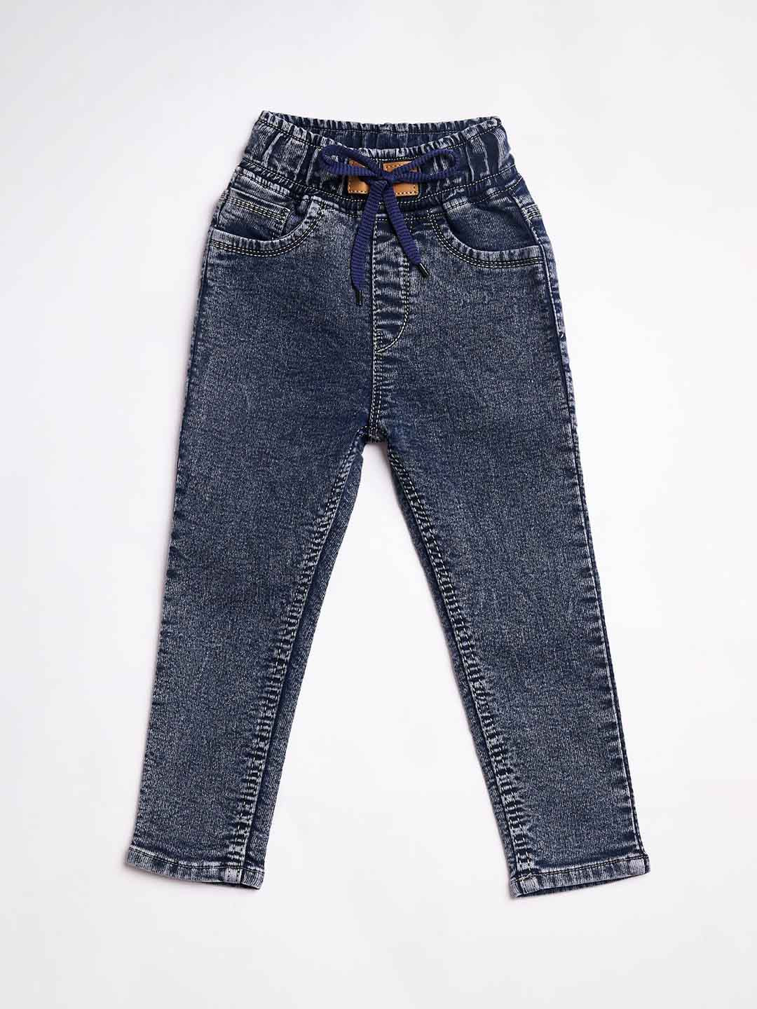 A-Okay Boys High-Rise Clean Look Heavy Fade Stretchable Jeans