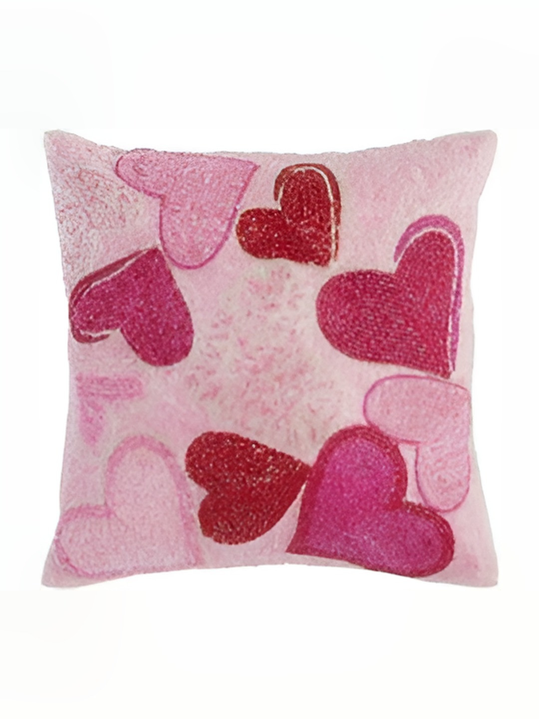 PURINA'S Pink & Red Abstract Square Cushion Covers