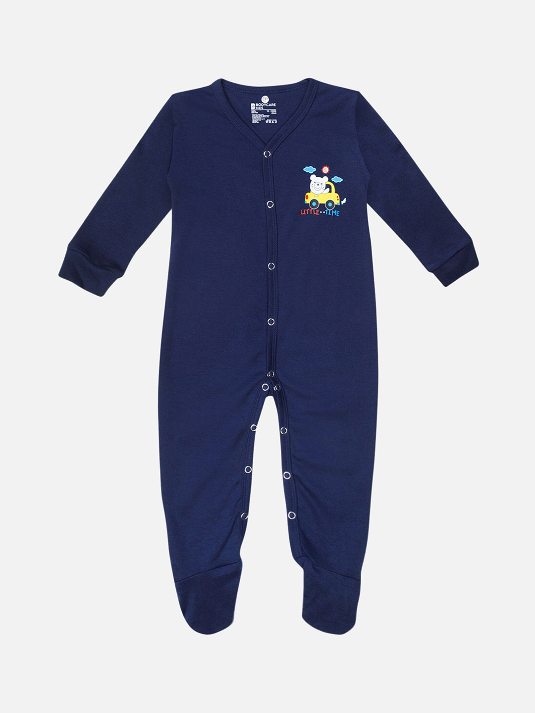 Bodycare Kids Little Time Printed Sleepsuit