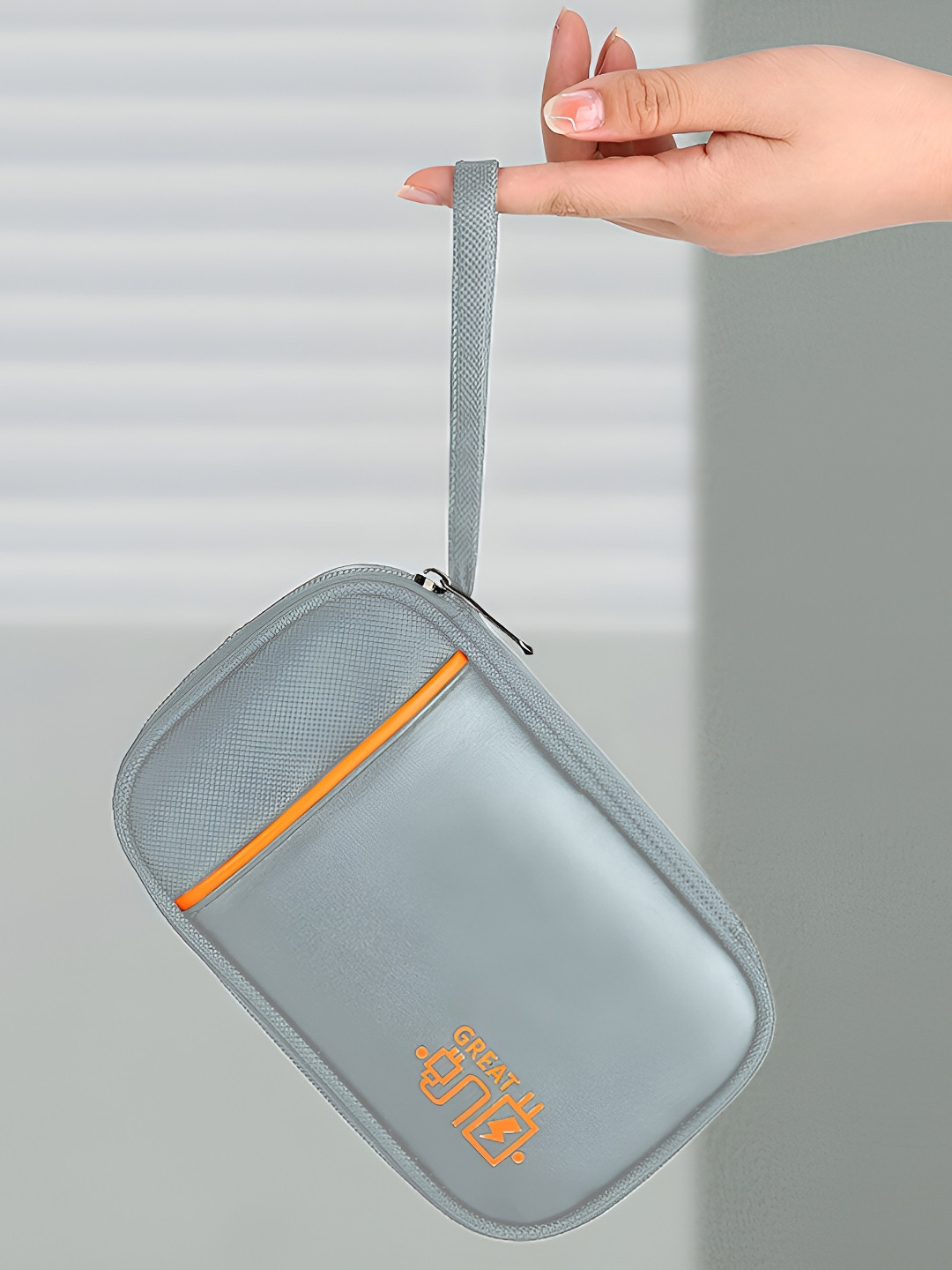 Cortina Grey Electronics Accessories Travel Organizer Bag