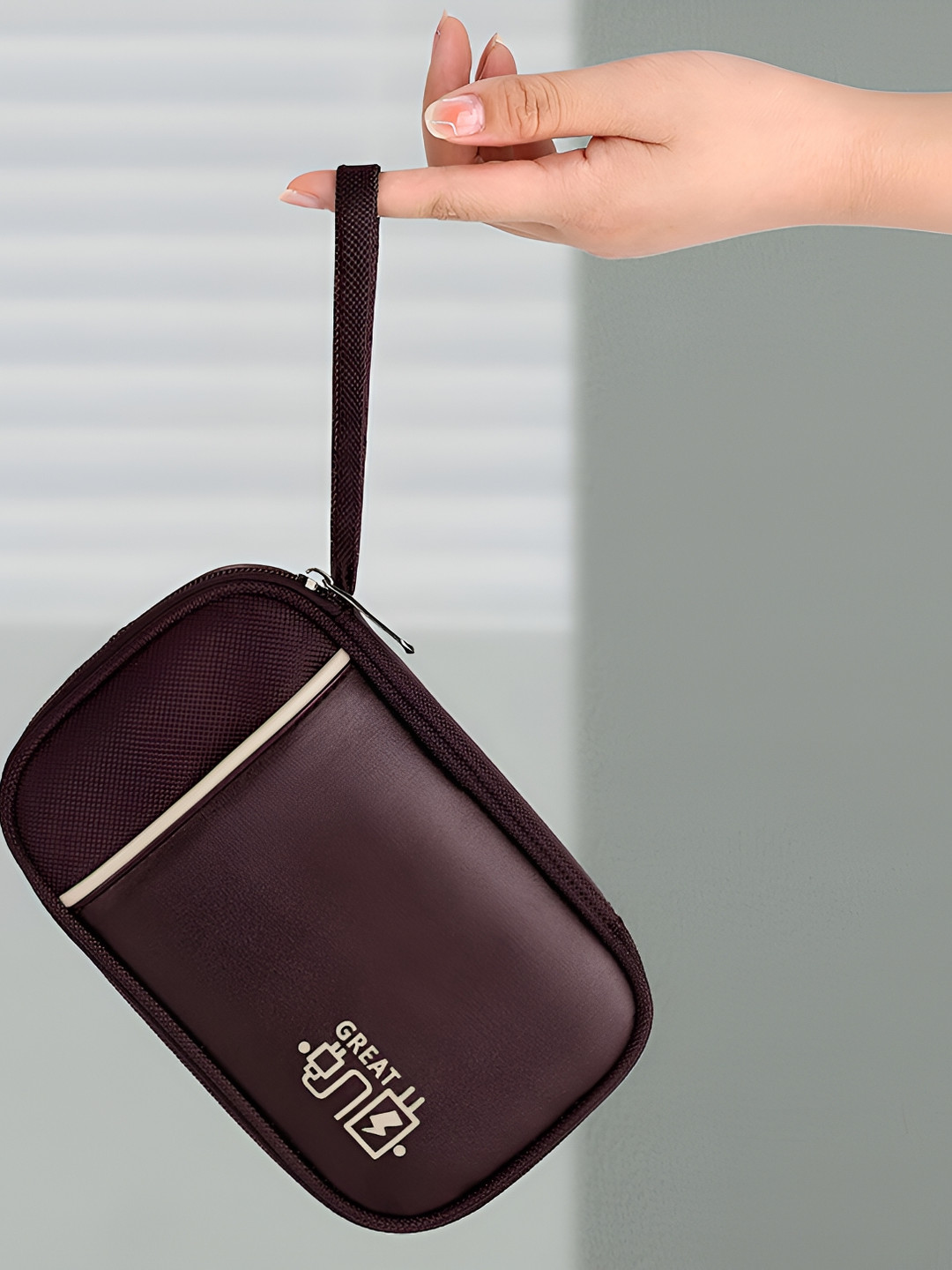 Cortina Brown Electronics Accessories Travel Organizer Bag