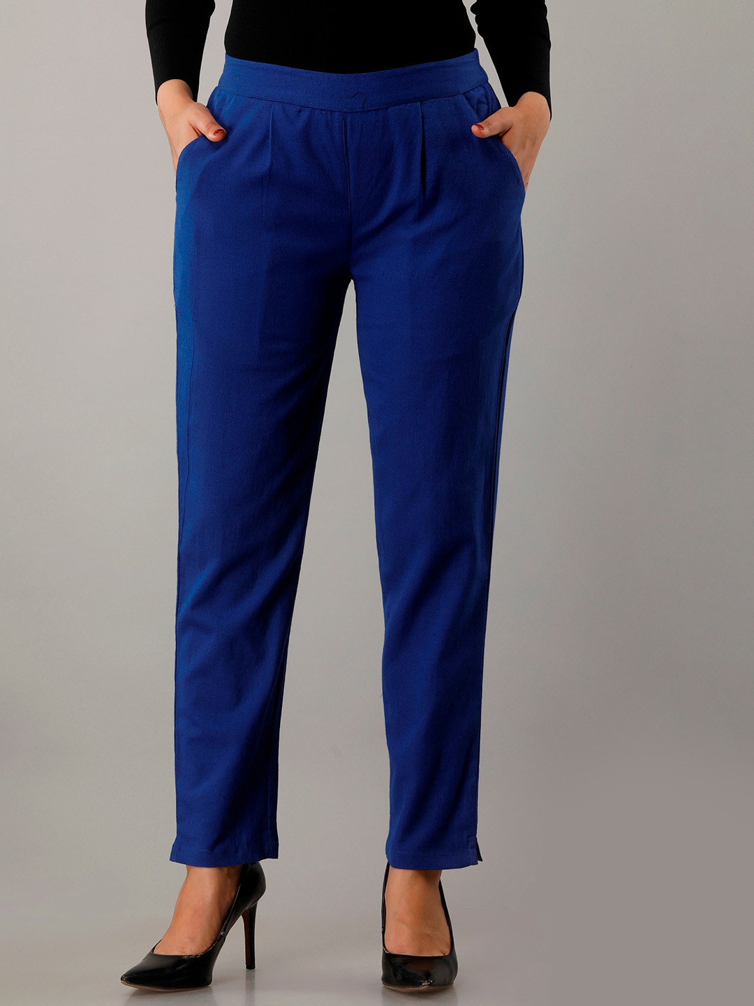 HERE&NOW Women Relaxed CottonTrousers